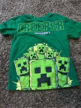 Minecraft Creeper Graphic Tee - Green